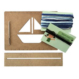 Craft kit sailboat weaving