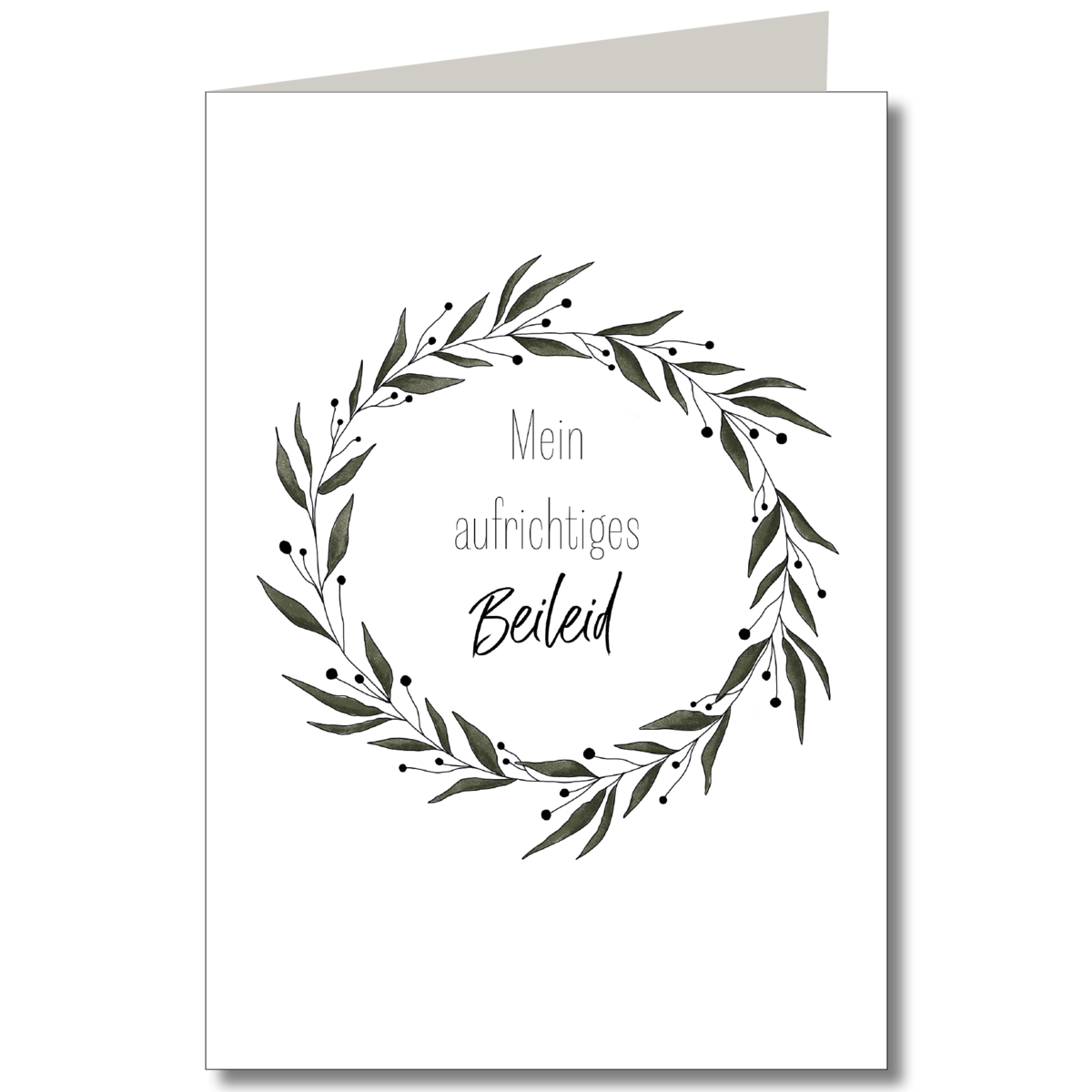 Sincere Condolences Folded Card