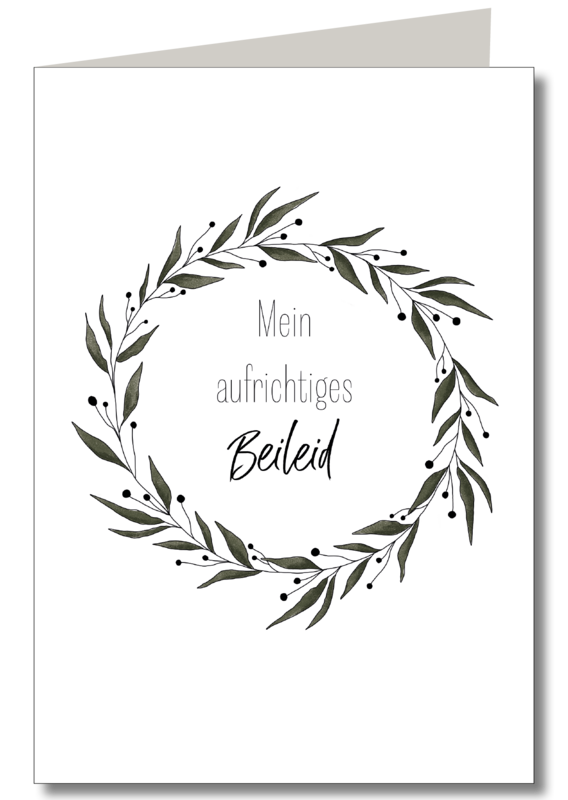Sincere Condolences Folded Card