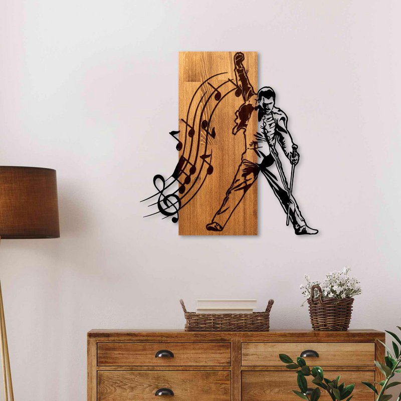 MA-468 Holz Metallwandmalerei