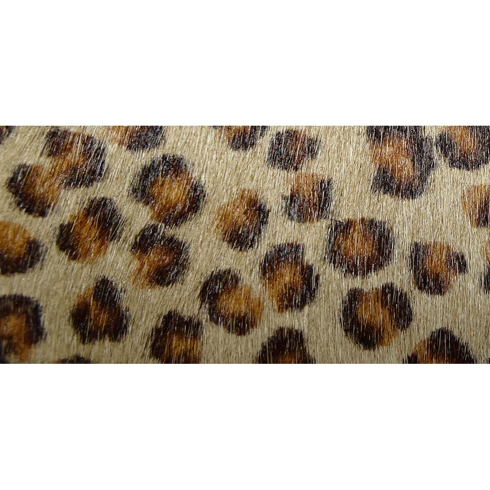 Borsa da viaggio VISTA LAGO. Collezione iniziale - Leopard - Liserets in pelle gialla