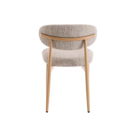 Dining room chair Celia Taupe Natural Santi