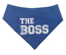 Pañuelo reversible "the boss" añil/estrellas