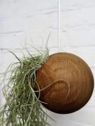 Hanging Sphere - Dark Oak