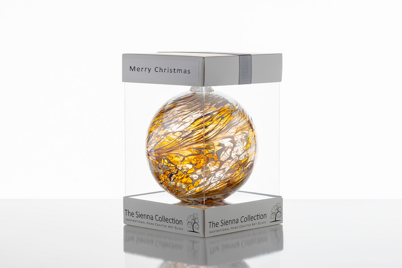 10cm Friendship Ball - Christmas Ball - Pastel Gold