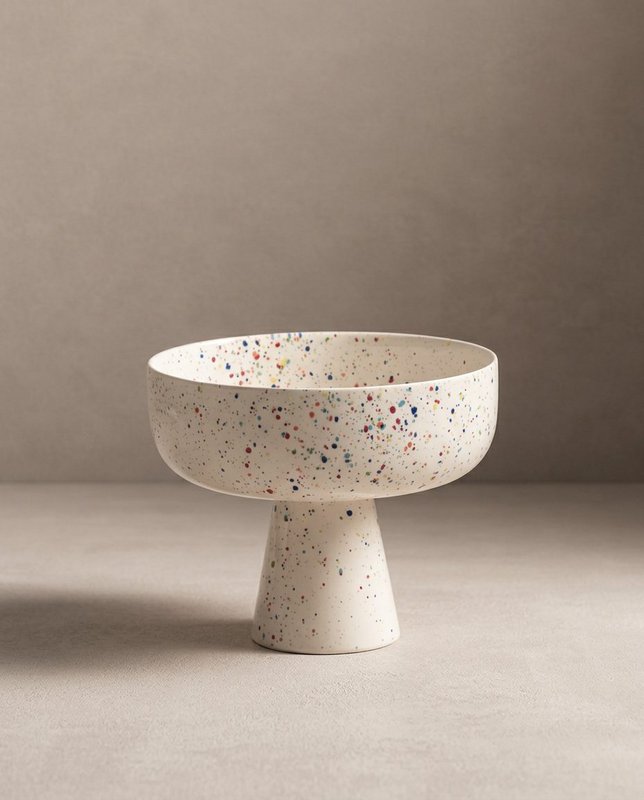 New Party Fruit Bowl 23cm White