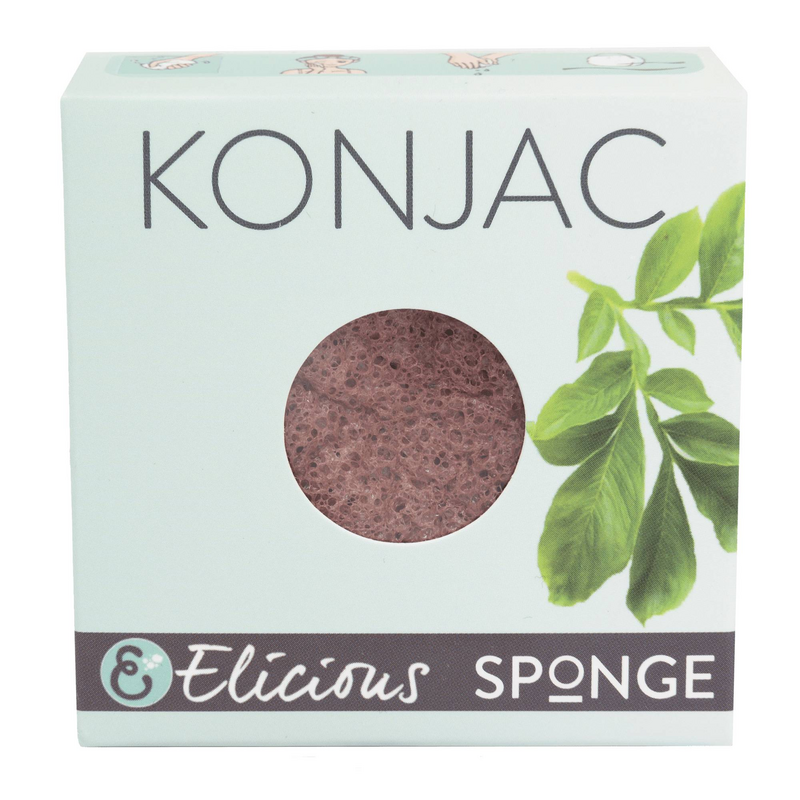Konjac svamp rød fransk ler - følsom hud