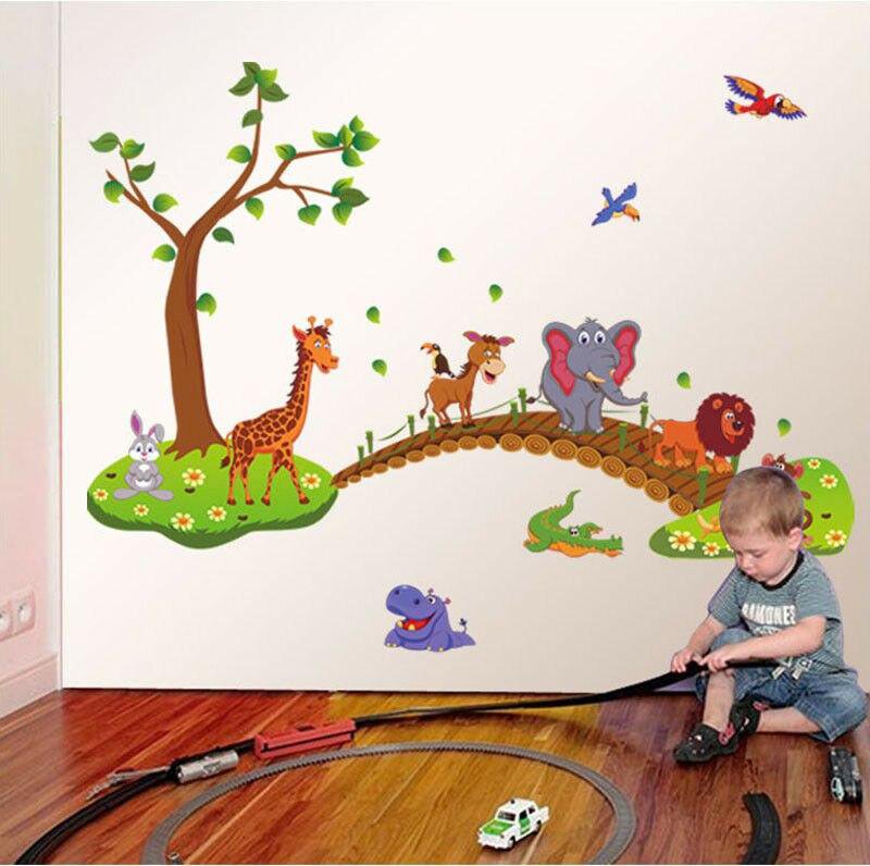 Wooden bridge savannah stickers