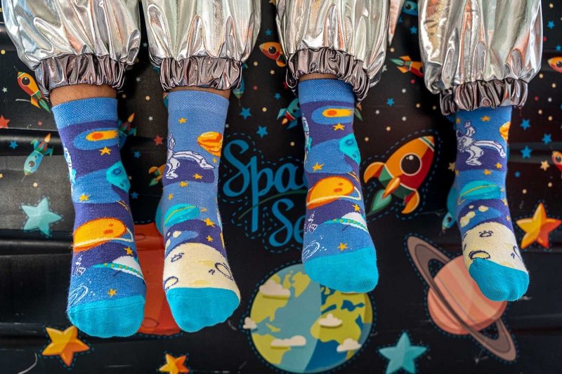Kids Socks - Lille astronaut