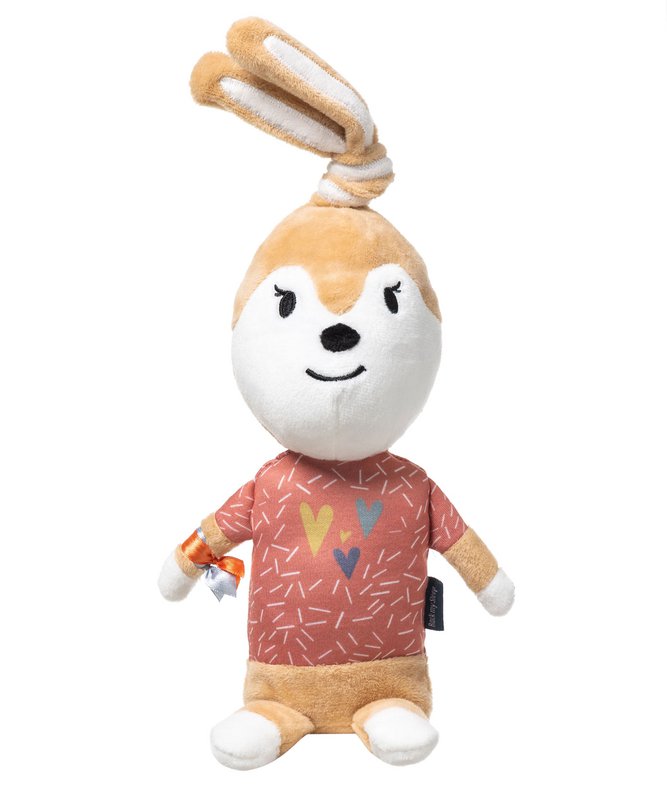 Boîte à musique jouable librement Ivy le lapin - sac en tissu