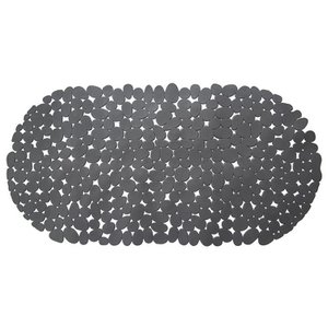 Nonrutsche Badematte Grau 68x34 cm