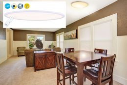 LED loftslampe "Sorrent" Oval 60x30cm
