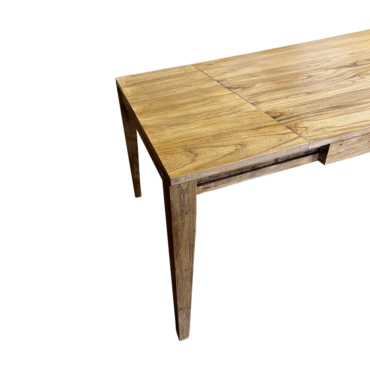 Extendable wooden table 160 x 100 x 80 h cm