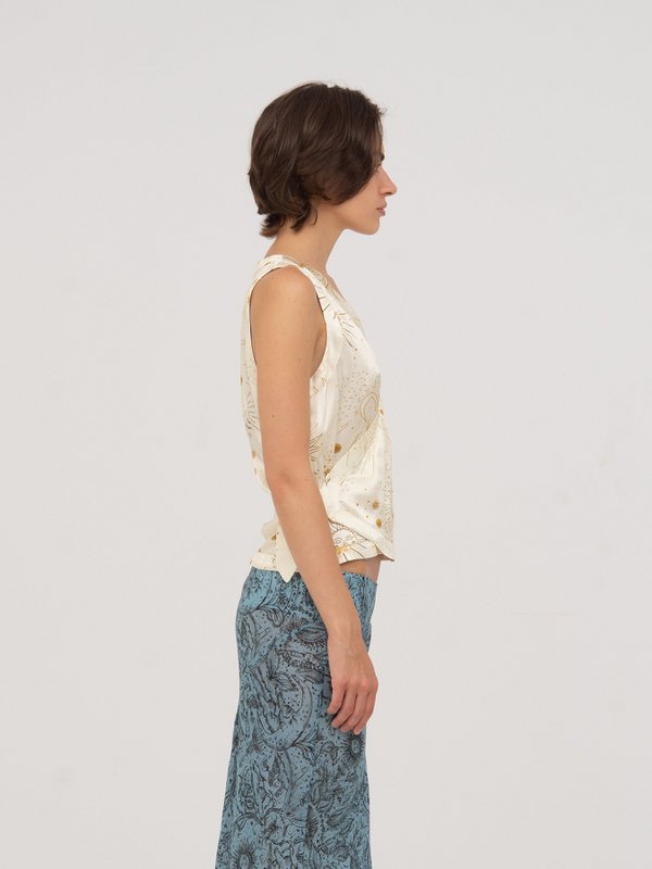 Gilet Priest con stampa del sistema solare