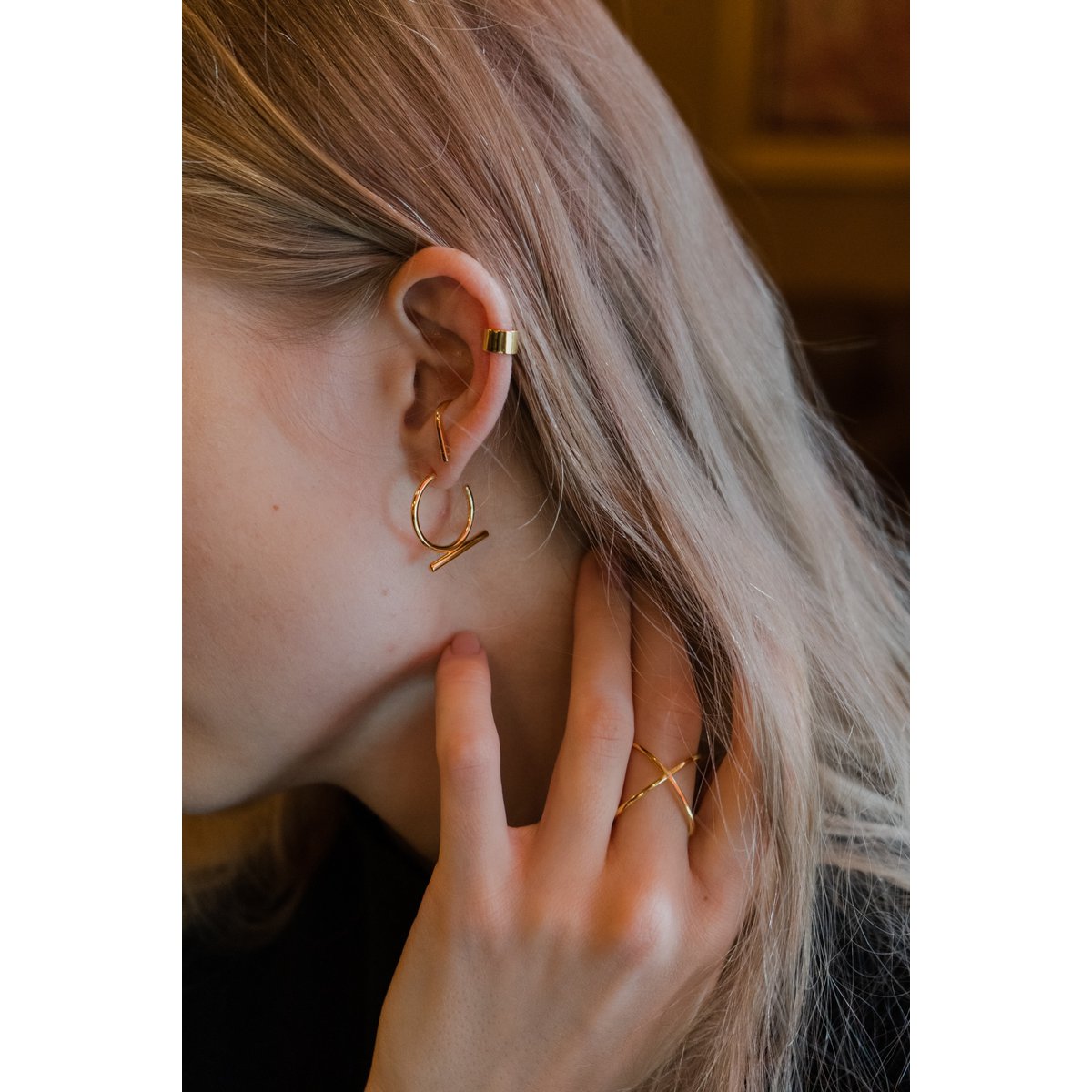POLE HOOPS EARRINGS
