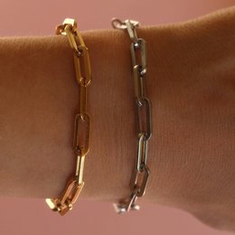 Beata - Box Chain Link Armbånd
