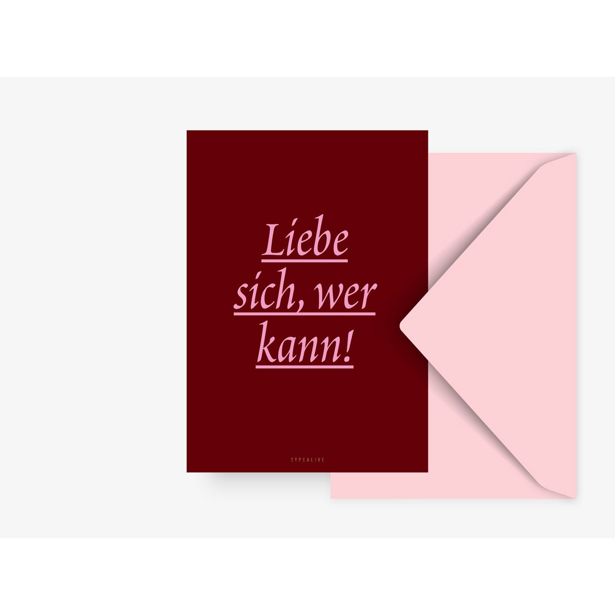 Postkarte / Liebe Sich Wer Kann