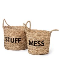 Messy & stuff, set of baskets black