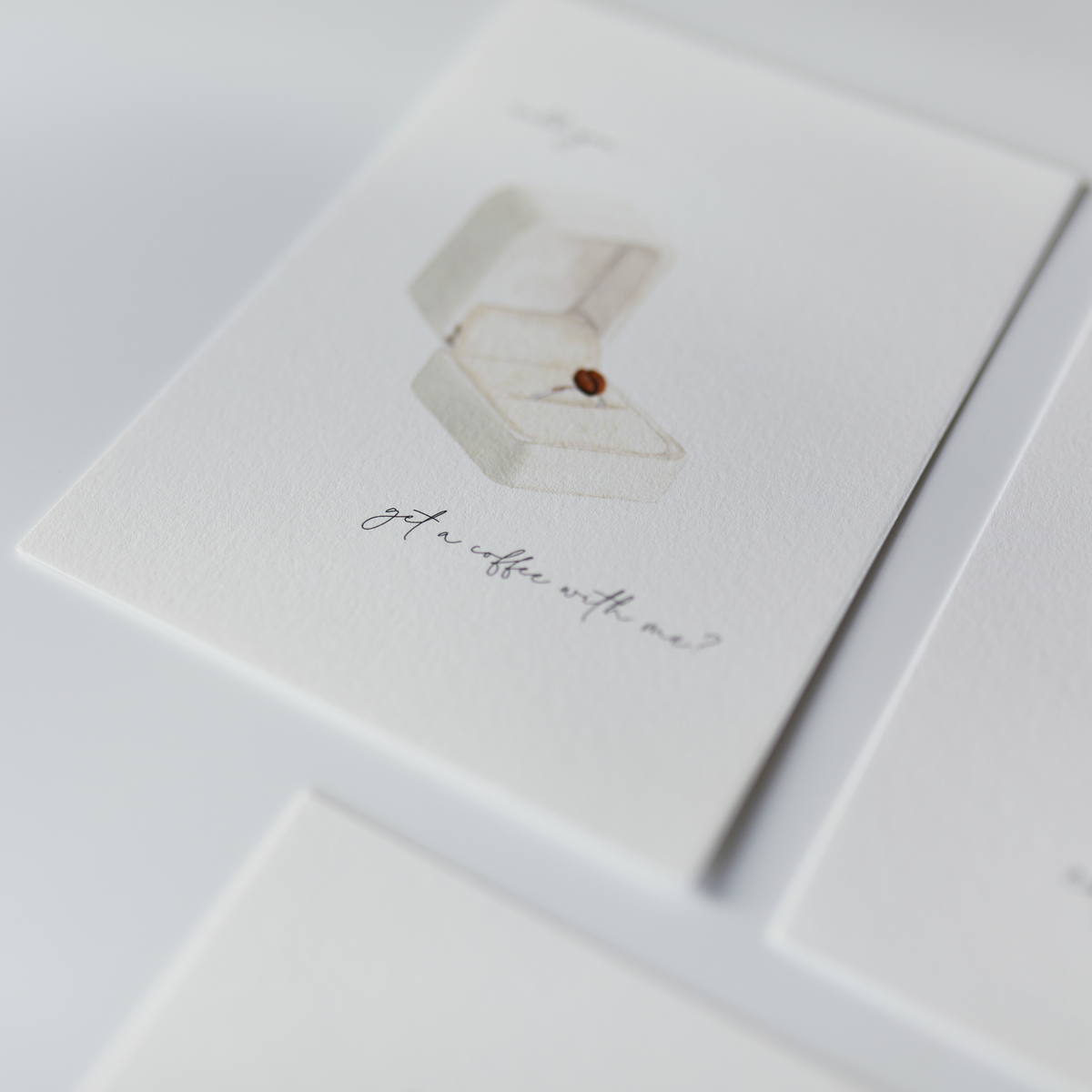 Carte postale "Voulez-vous prendre un café avec moi ?"