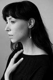 MATERIKA chain earrings round