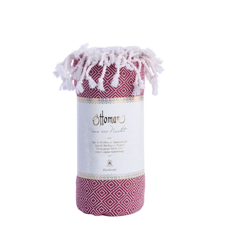 Hammam towel diamond / Bordeaux