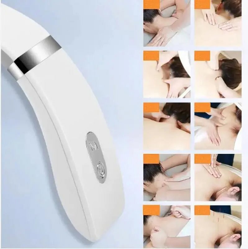 Zervikales Massagegerät, tragbares Mini-Nacken-Schulter-Massagegerät, Tiefenmassage, warmes Drücken, Nackenpressen, Pflege