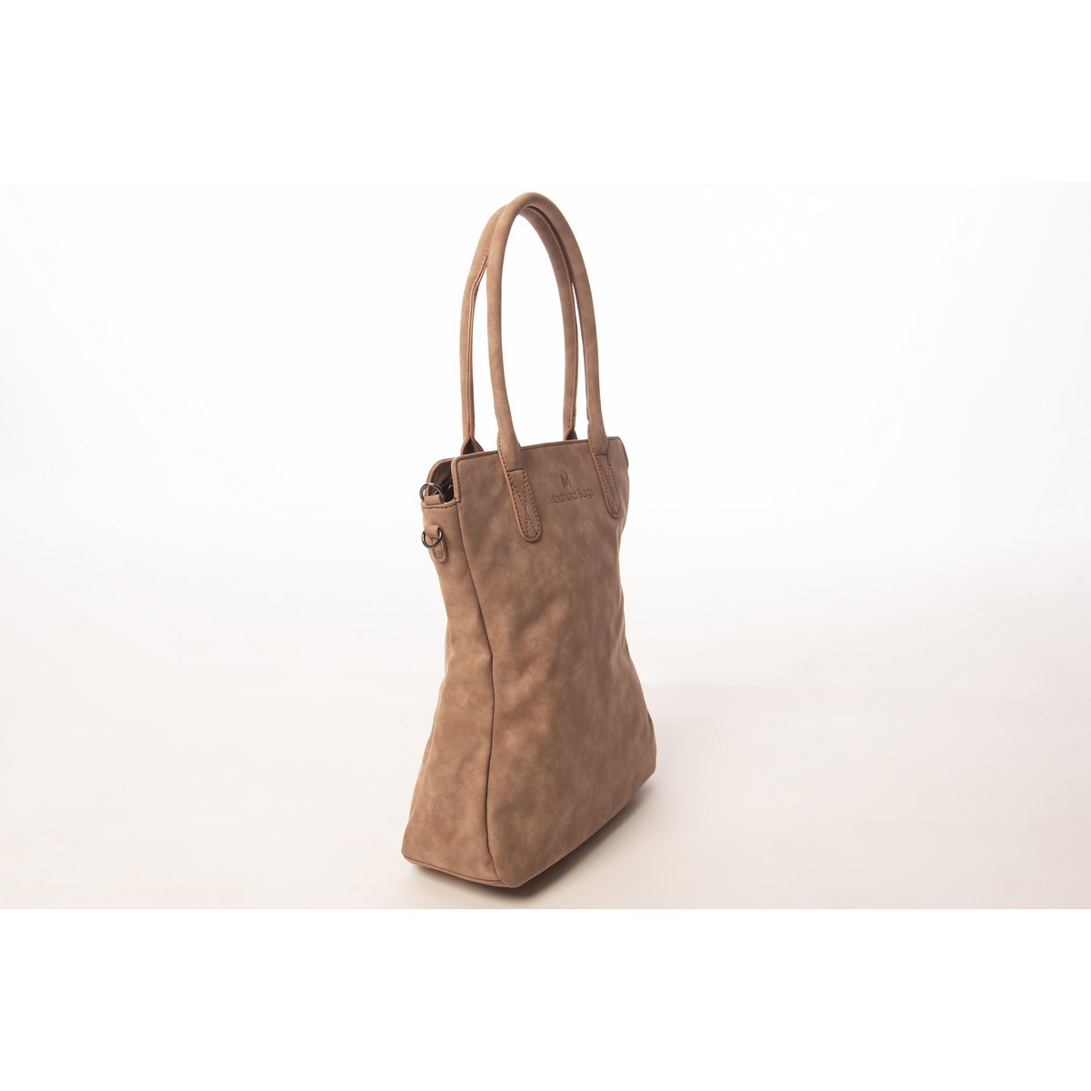 hand/shoulder bag dark brown curvy