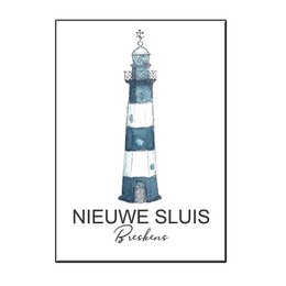 CARTE A6 LEUCHTTURM NIEUWE SLUIS BRESKENS - JOYIN