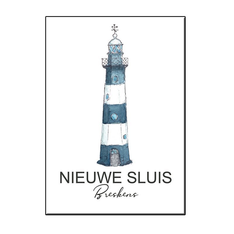 CARTE A6 LEUCHTTURM NIEUWE SLUIS BRESKENS - JOYIN