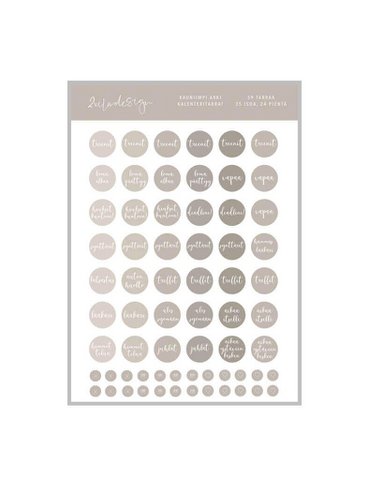 AIKUISELLE calendar stickers