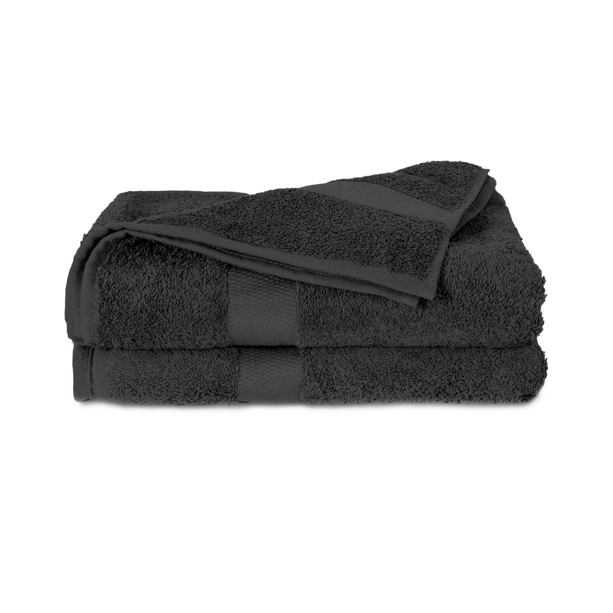 100% Katoenen Handdoekenset Zwart