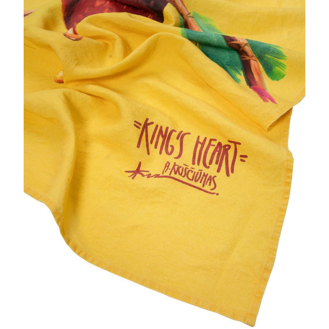 Linen beach towel King's Heart - Algis Kriščiūnas