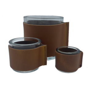 Teholder læder XL cognac