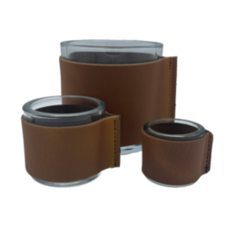 Teehalter Leder XL cognac