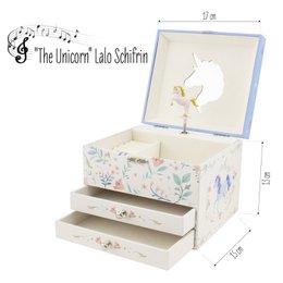 MUSICAL CHEST 2 UNICORN DRAWERS