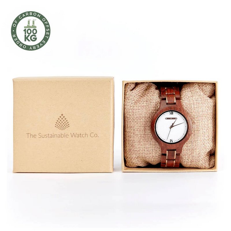 The Magnolia - Handmade Wood Vegan Watch