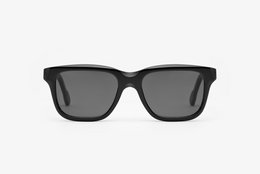 Black rectangular sunglasses with a sleek, modern design.