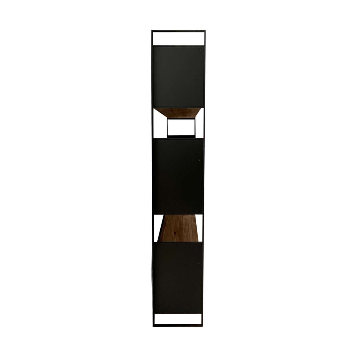 Librería de madera y hierro 90 x 36 x 190 h cm