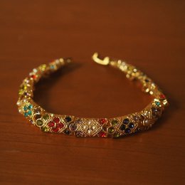 Vintage Inspired Dazzling Kaleidoscope Bracelets-16cm long