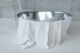 Hemp Terry Head Towel in White Colour
