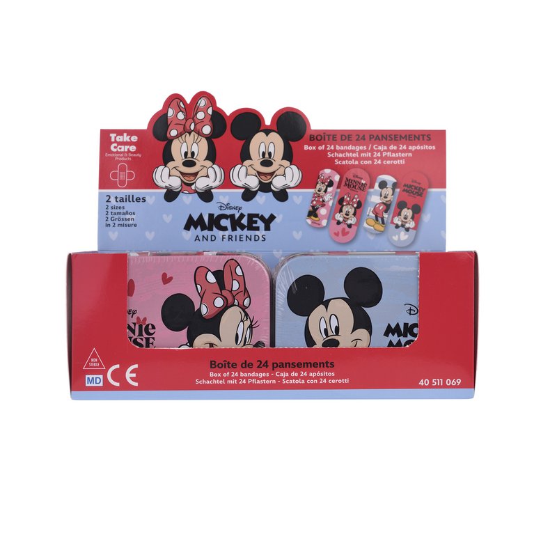 Boîte Métallique de Pansements Mickey & Minnie Disney