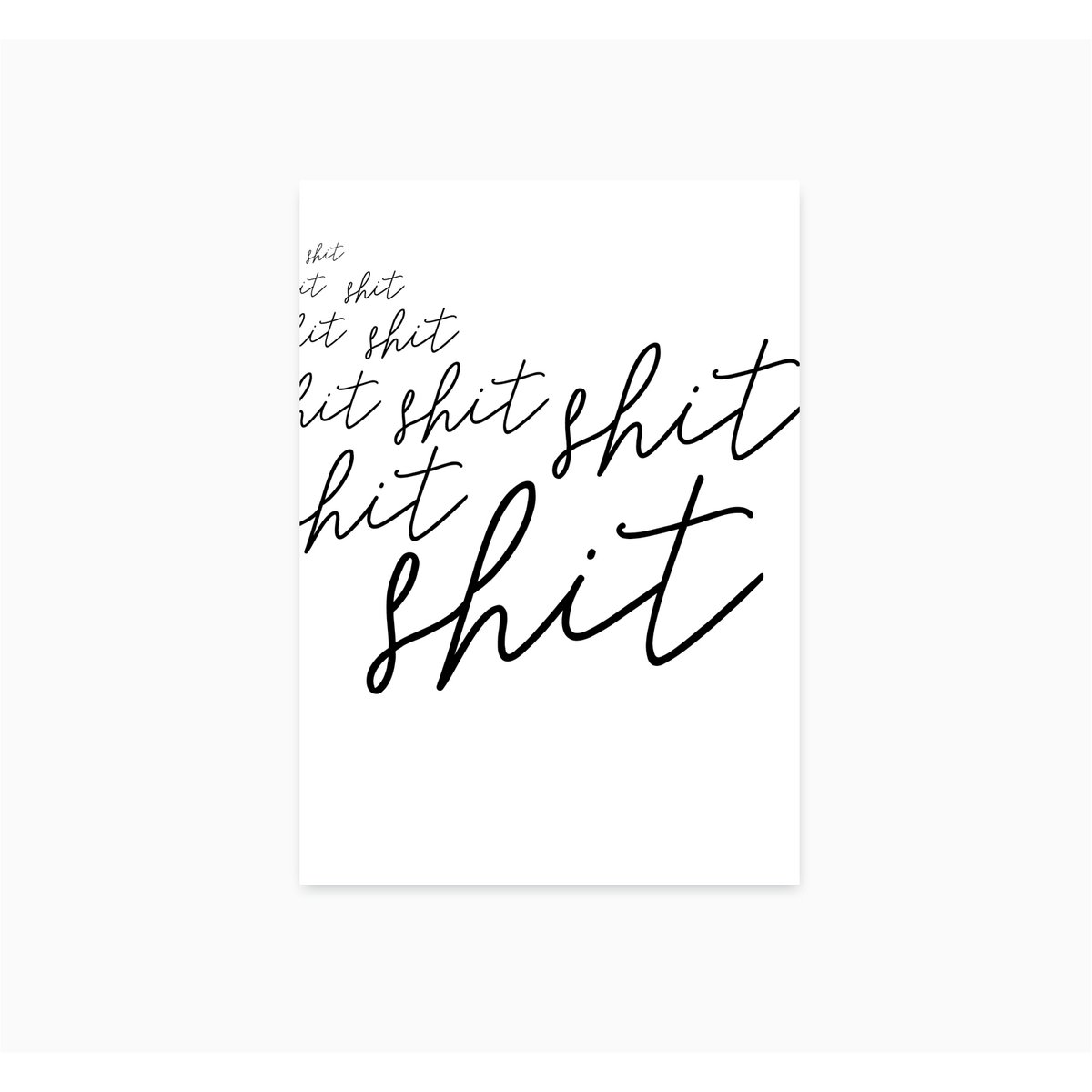 A6 Ansichtkaart || Shit