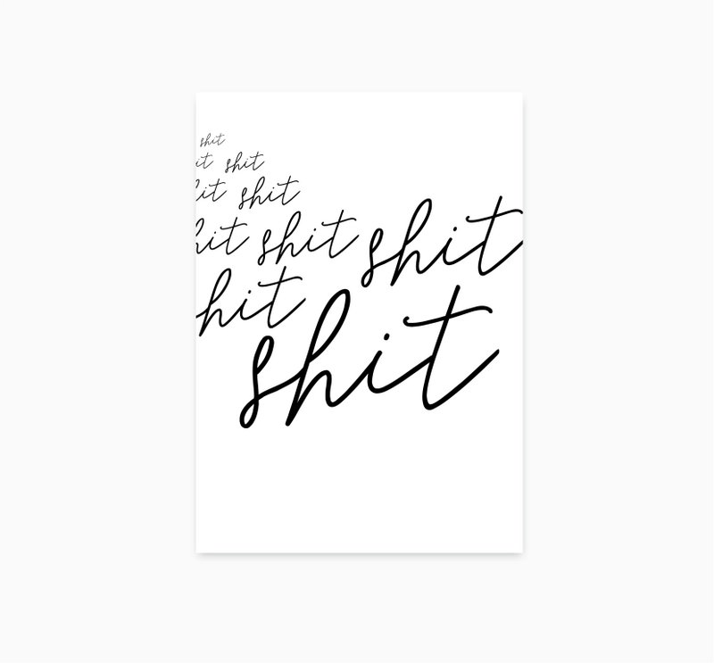 A6 Ansichtkaart || Shit