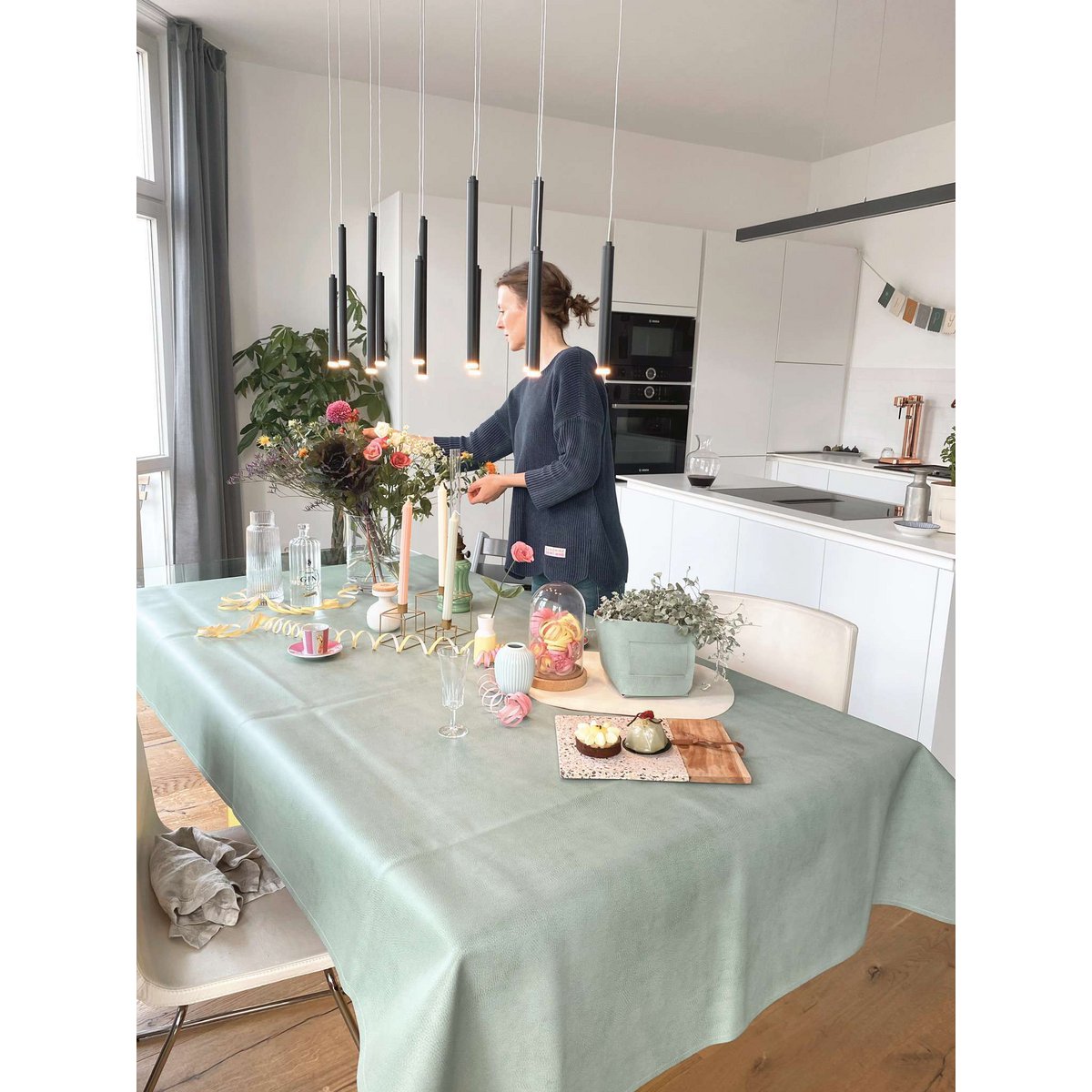 Tablecloth and soil protection Nº 19 135x220cm