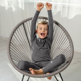 Merino 160 børnebukser Perfekt grå