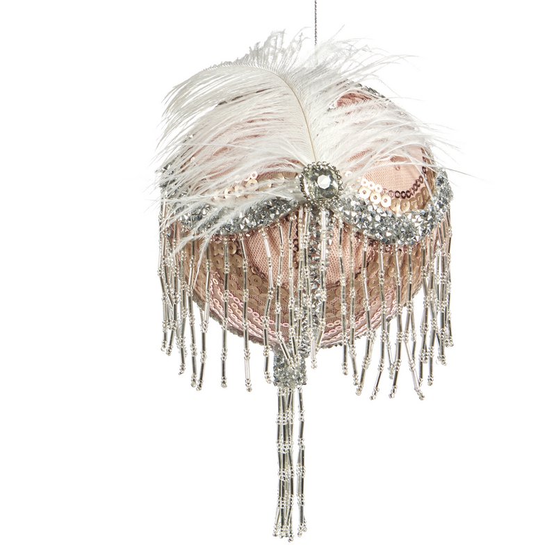 Feath.Headb.Gatsby Ball Pnk 10cm FROIME