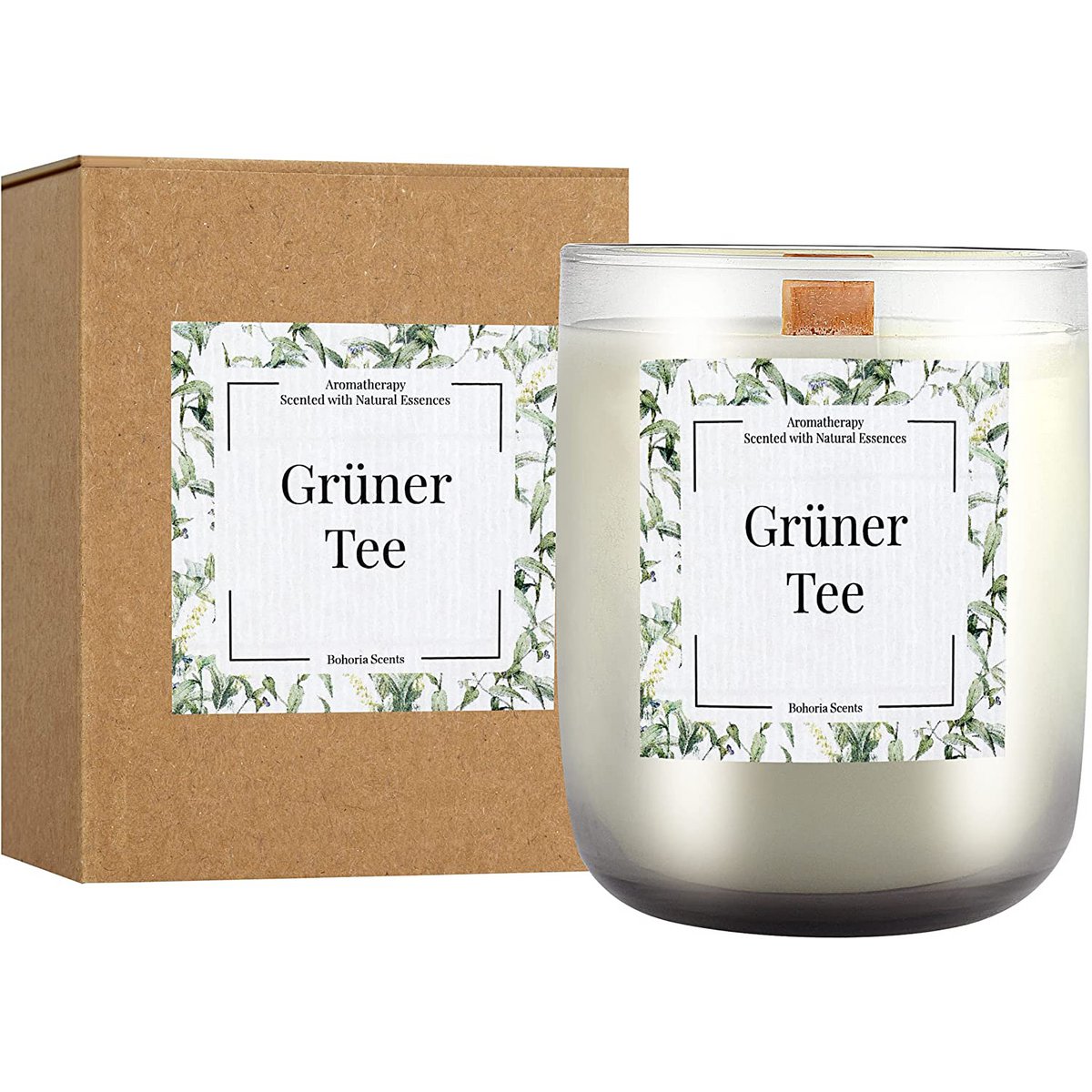 Aromatherapy scented candle 200g – 5 scent variations, natural wax, 40h
