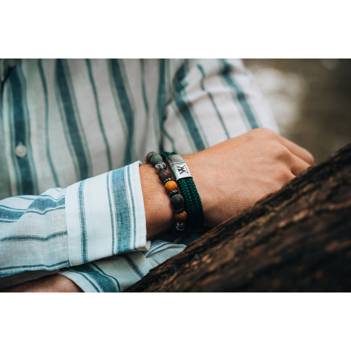 Reb armbånd 12mm - Caesar kollektion | Udgave sort