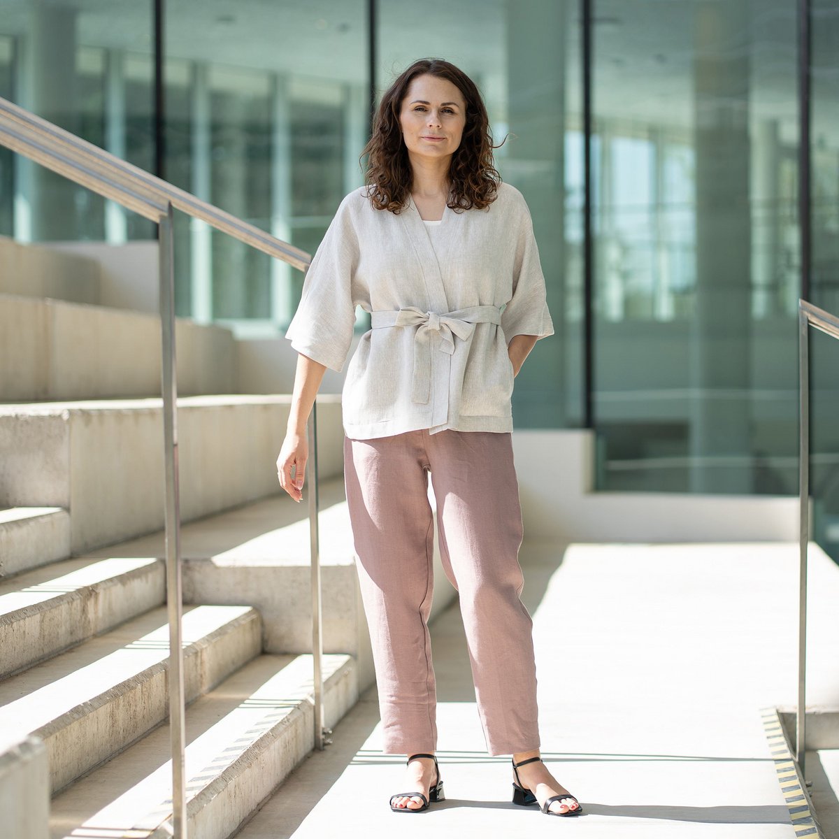Cardigan a maniche corte Sakura