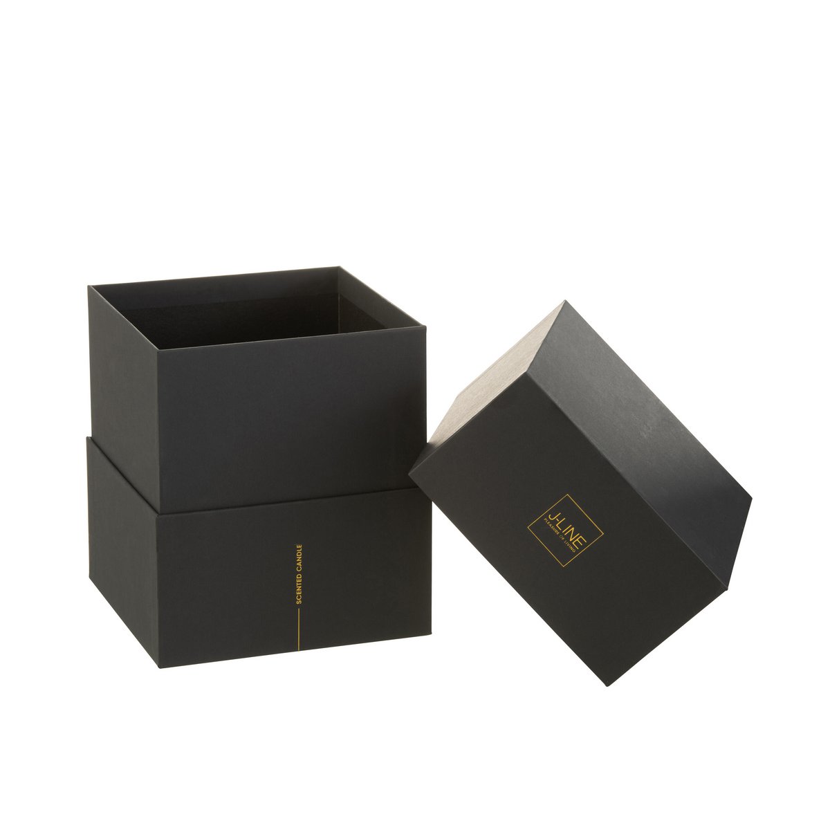 J-Line geurkaars Luxuria - Cookie Crunch - glas - brons - large - 80U